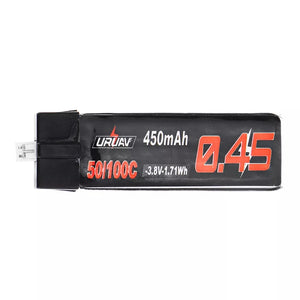 10Pcs URUAV 3.8V 550Mah 50/100C 1S HV 4.35V Lipo Battery PH2.0 Plug for Emax Tinyhawk Kingkong/LDARC TINY