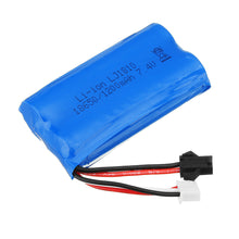 HS 18650 7.4V 1200mAh 25C 2S Li-ion Battery Anti-Reverse Plug for 18301/18302 18311/18312 Rc Car