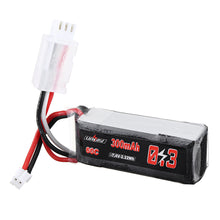 URUAV 7.4V 300mAh 60C 2S Lipo Battery PH2.0 Plug for RC Drone