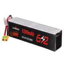 URUAV 22.2V 6200mAh 120C 6S Lipo Battery XT90 Plug for RC Drone
