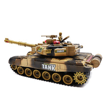 BB638 Plastic 2.4G 10CH RC Tank With Light Sound RC Car Toys
