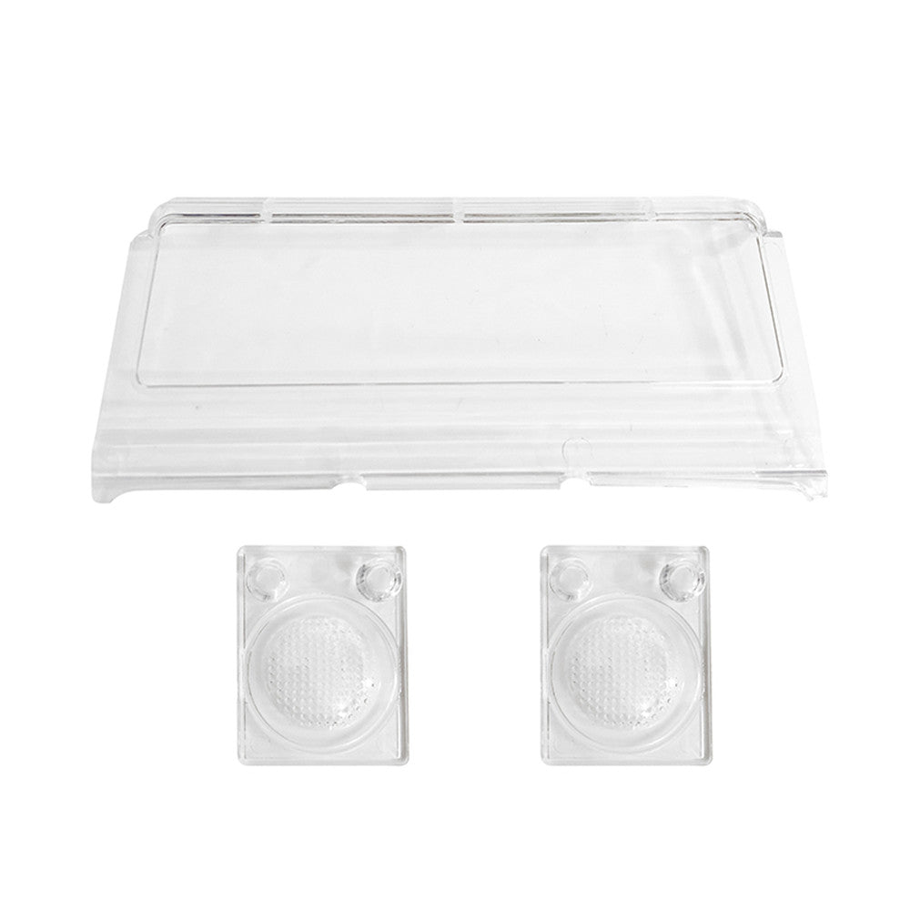 3PCS MN-90 1/12 Rc Car Spare Parts Front Windshield +Lights 