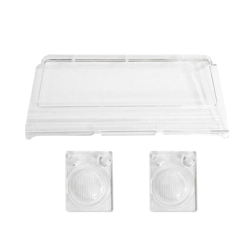 3PCS MN-90 1/12 Rc Car Spare Parts Front Windshield +Lights 