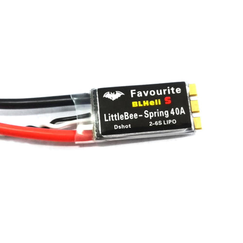 Favourite FVT LittleBee Spring 40A ESC Blheli_S Dshot 2-6S Mulitshot Oneshot42 OneShot125 for RC Drone