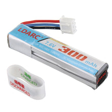 LDARC 2S 7.6V 300mAh 80C / 160C HV 4.35V Lipo Battery with XH 2.54 Balance Plug for RC Drone FPV Racing