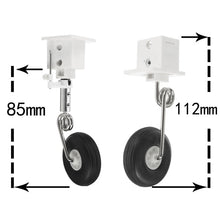 Landing Gear Fixed Base With Steel Wire & Wheel For RC Airplane
