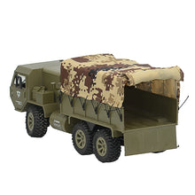 2 Batteries Fayee FY004A with Canvas 1/16 2.4G 6WD Rc Car Proportional Control US Army Military Truck RTR Model 