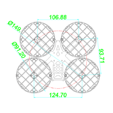 HSKRC 3 Inch 149mm Wheelbase 3mm Arm Frame Kit with Full Protect Duct For RC Drone FPV Racing