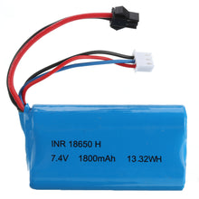 RBR/C 7.4V 1800MAH 10C 2S Lipo Battery JST/SM Plug For RC Car Boat Vehicle Model Parts