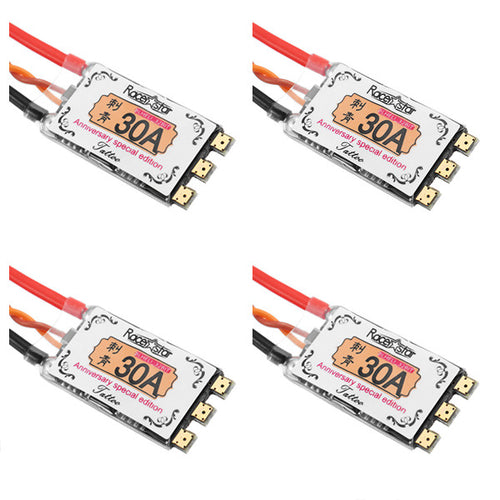 4 PCS Racerstar Tattoo 30A BLheli_32 2-4S Brushless ESC Dshot1200 for RC FPV Racing Drone