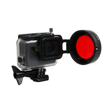 58mm 16x Magnifier Macro Red Camera Lens Filter Adapter Ring For GoPro Hero 5