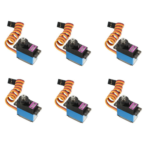 6PCS MG90D 13g Metal Gear Digital Servo For RC Models