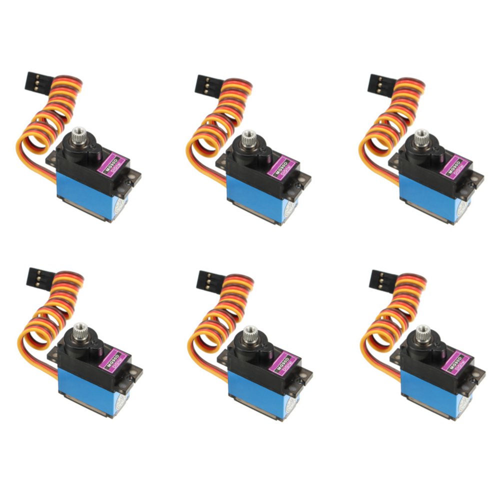 6PCS MG90D 13g Metal Gear Digital Servo For RC Models