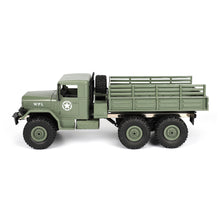 WPL B16 1/16 2.4G 6WD Military Truck Crawler Off Road RC Car With Light RTR