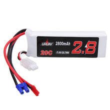 URUAV 7.4V 2800mAh 20C 2S Lipo Battery EC2 Plug JST Plug with Fire-Proo Bag for Hubsan H501S H501A H501M H501C