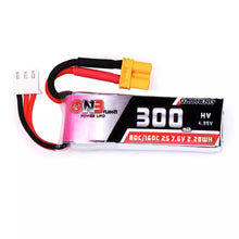 4Pcs Gaoneng 7.6V 300mAh 80C/160C 2S HV 4.35V XT30 Lipo Battery for BETAFPV Whoop Quadcopter