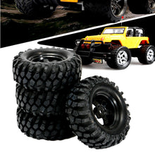 4PCS 1/10 12mm Off-road Vehicle Tyre Tires Rims Wheel Complete Remote Control Car Part