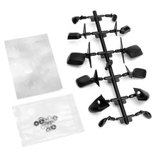 Rear View 6-Style Mirrors Accessories Set For 1:10 RC Car On Road Upgrade Black