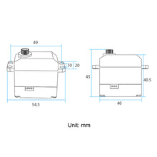 ZL-TECH ZX20S 20KG Serial Bus Digital Servo 180°/270° Large Torque Metal Gear For RC Robot