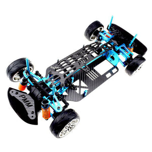 1/10 Aluminium Alloy Metal Carbon Fiber Chassis Kit Rc Car Frame Parts