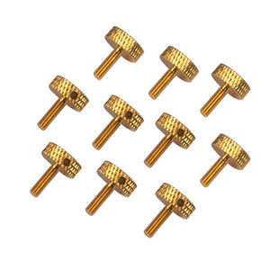 10Pcs RJXHOBBY M3x10mm Knurled Head Flat Point Fully Threaded Thumb Screw Fastener 