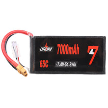 URUAV 7.4V 7000mAh 65C 2S Lipo Battery XT60 Plug for RC Car Quadcopter Airplane