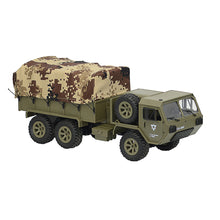 2 Batteries Fayee FY004A with Canvas 1/16 2.4G 6WD Rc Car Proportional Control US Army Military Truck RTR Model 