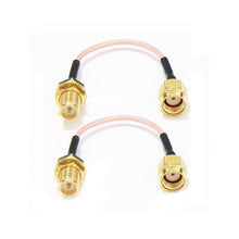 2pcs 120mm Low Loss Antenna Extension Cord Wire Fixed Base RP-SMA For RC Drone