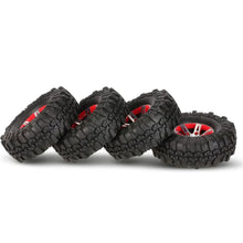4Pcs AUSTAR AX-4020B 1.9 Inch 110mm 1/10 Rc Car Tires With Alloy Hub For D90 SCX10 AXIAL TF2 RC Car