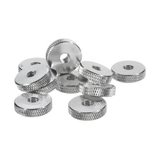 10Pcs M6 Manual Knurled Thumb Aluminum Alloy Screw Nut Spacer Flat Washer