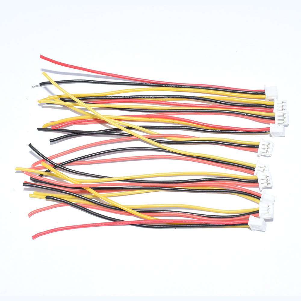 10PCS Molex PicoBlade 1.25mm 3Pin Plug Cable Wire 6cm For FPV Racing Drone Camera 
