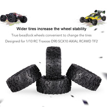4Pcs AUSTAR AX-4021 2.2 Inch 1/10 Rock Crawler Tire with Metal Hub for Traxxas SCX10 AXIAL RC Car