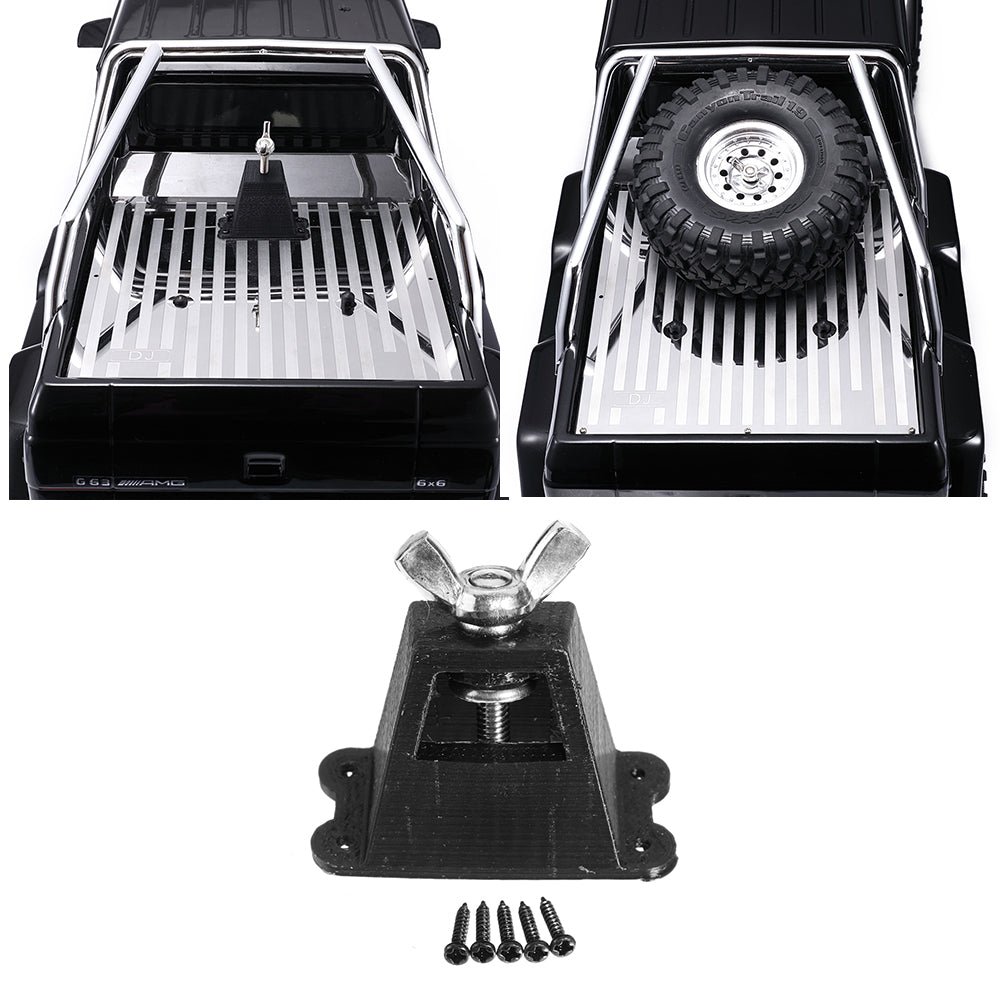 RBR/C 1/10 TRX6 3D Print Trunk Tire Decorate Bracket RC Car Parts