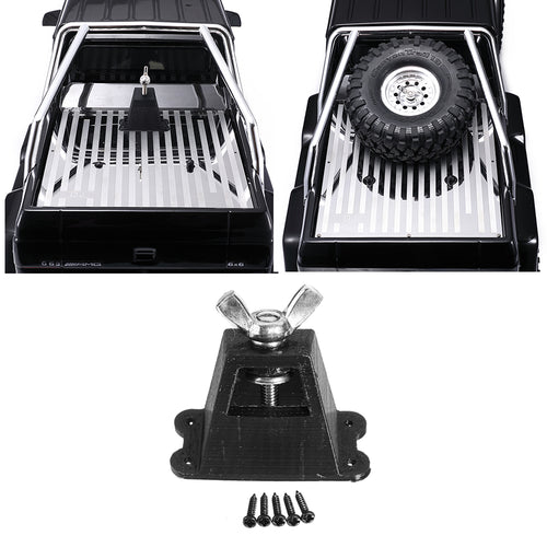 RBR/C 1/10 TRX6 3D Print Trunk Tire Decorate Bracket RC Car Parts