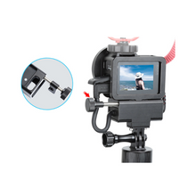 CNC Aluminum Camera Protective Case 1/4 Screw Holefor GoPro 5/6/7 External Audio Microphone Adapter