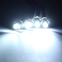 WPL C14 C24 1/16 2.4G Rc Car DIY Parts 4 White LED Light Headlight Set With Metal Lamp Cup