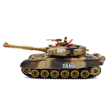 BB638 Plastic 2.4G 10CH RC Tank With Light Sound RC Car Toys