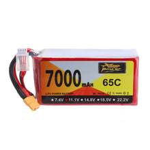 ZOP Power 11.1V 7000mAh 65C 3S Lipo Battery XT60 Plug for Hubsan X4 Pro FPV Quadcopter 