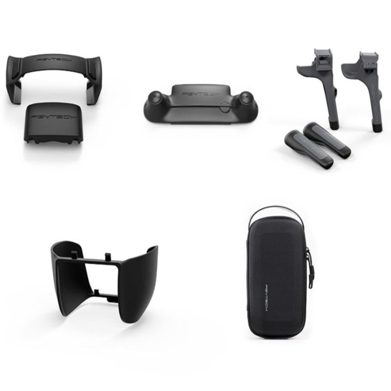 PGYTECH Quadcopter Parts Set with Landing Gear Skid Propeller Holder Rocker Protector Lens Hood Shade Mini Portable Storage Bag For Mavic 2 RC Drone