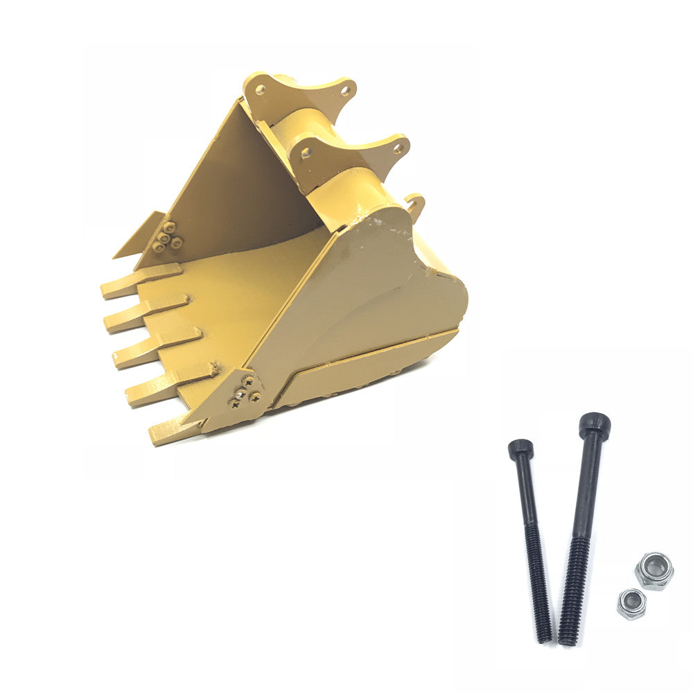 Metal 580 Simulation Bucket For HuiNa 580 Excavator RC Car Toys Styling 23 Channel RC Car Parts
