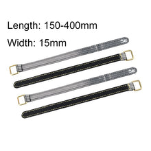 4Pcs RJXHOBBY 150-400mm 3M Fiber Battery Straps Metal Buckle for Lipo Battery