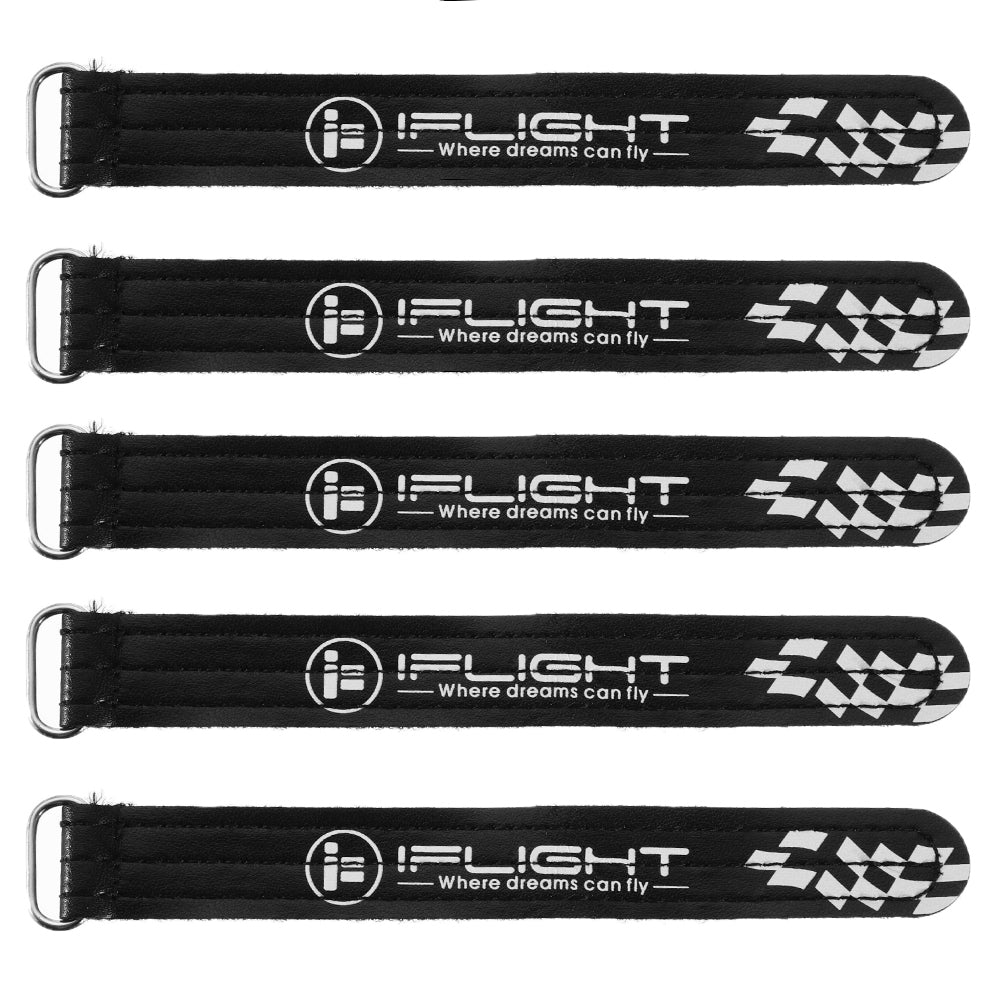 5Pcs iFlight 20*150mm 15*200mm Battery Strap Metal Buckle Black for RC Lipo Battery