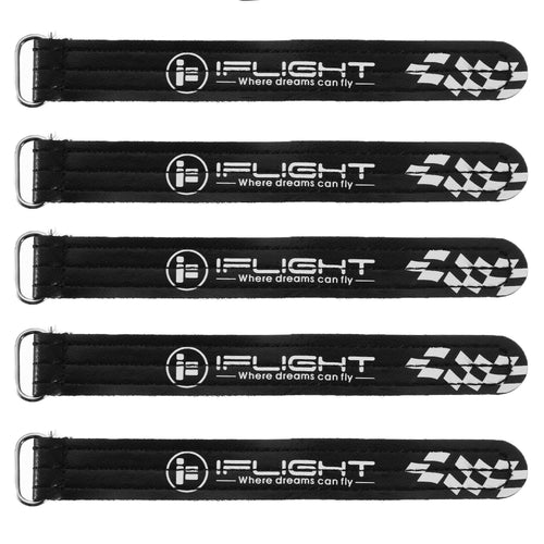 5Pcs iFlight 20*150mm 15*200mm Battery Strap Metal Buckle Black for RC Lipo Battery