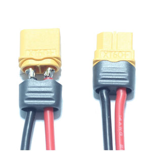 1 Pair AMASS XT60+ Male & Female Plug Connector 14AWG 10cm Power Cable Wire 