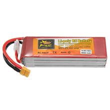 ZOP Power 14.8V 5000mAh 4S 60C Lipo Battery XT60 Plug