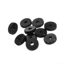 10Pcs M6 Manual Knurled Thumb Aluminum Alloy Screw Nut Spacer Flat Washer
