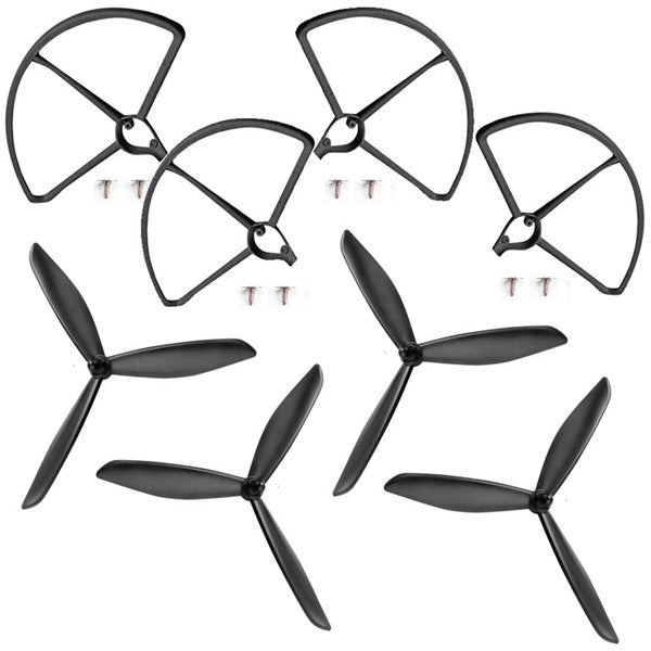 Hubsan H501S X4 RC Quadcopter Spare Parts Propeller Pack with Blade Protector Guard 