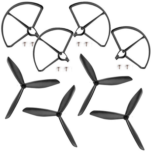 Hubsan H501S X4 RC Quadcopter Spare Parts Propeller Pack with Blade Protector Guard 