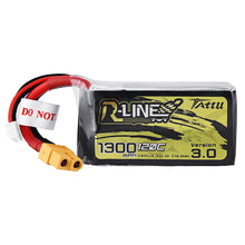 TATTU R-LINE Version 3.0 22.2V 1300mAh 120C 6S1P Lipo Battery XT60 Plug for iFlight TurboBee 120RS