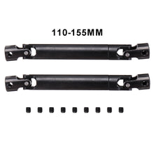 2PCS Black For Metal Drive Shaft 90-115mm 110-155mm 1/10 SCX10 D90 RC Car